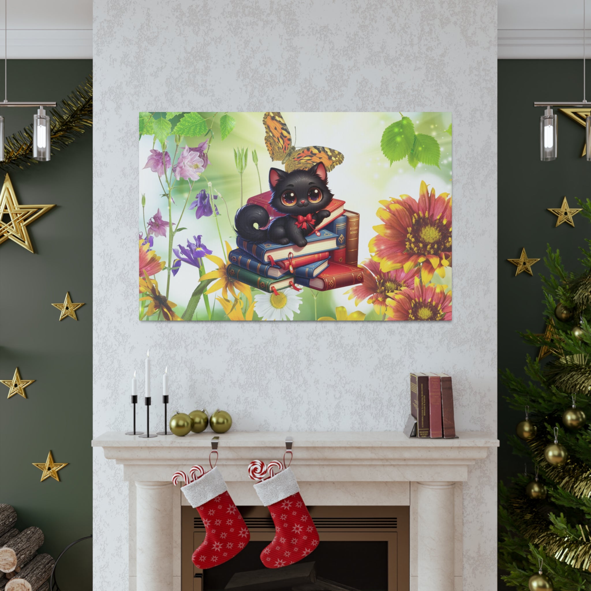 Anime Cat Canvas Gallery Wraps