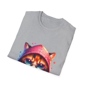 Dripping Cat Unisex Softstyle T-Shirt