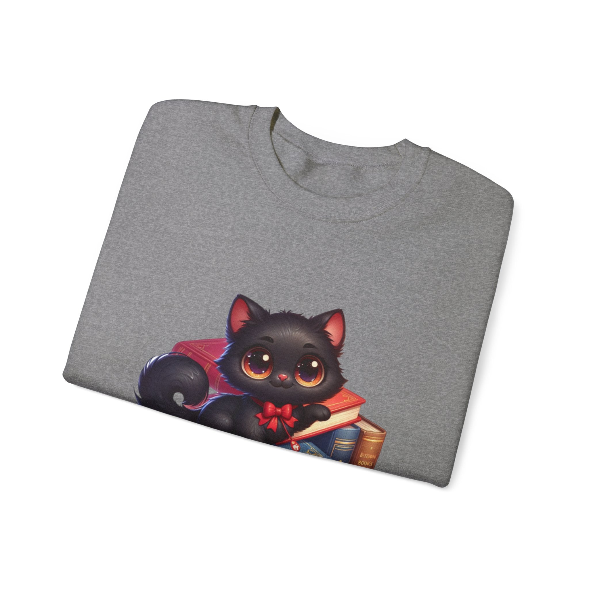 Anime Cat Unisex Heavy Blend™ Crewneck Sweatshirt