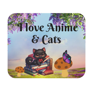 Anime Cat Lover Mouse Pad (Rectangle)