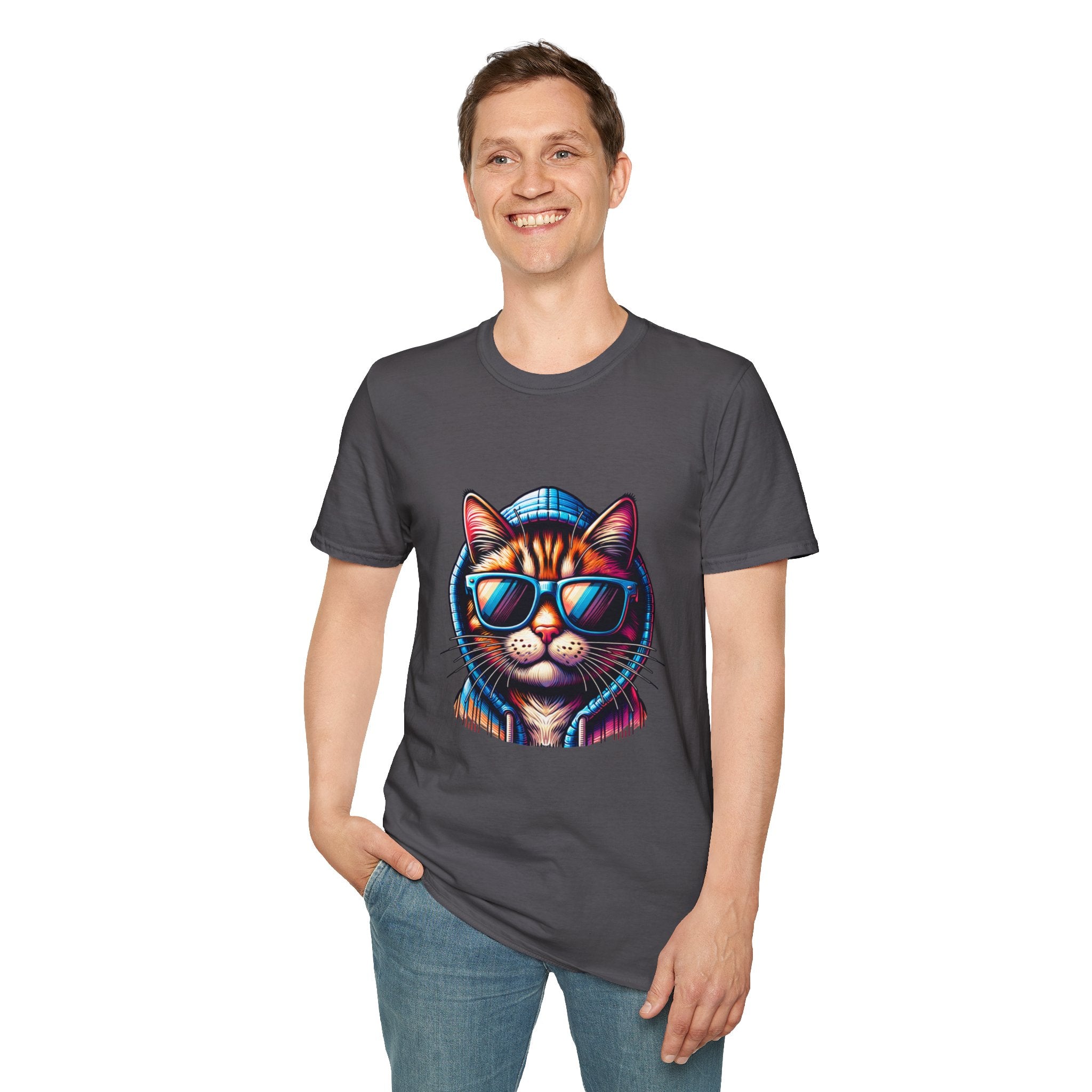 Cool Cat Unisex Softstyle T-Shirt