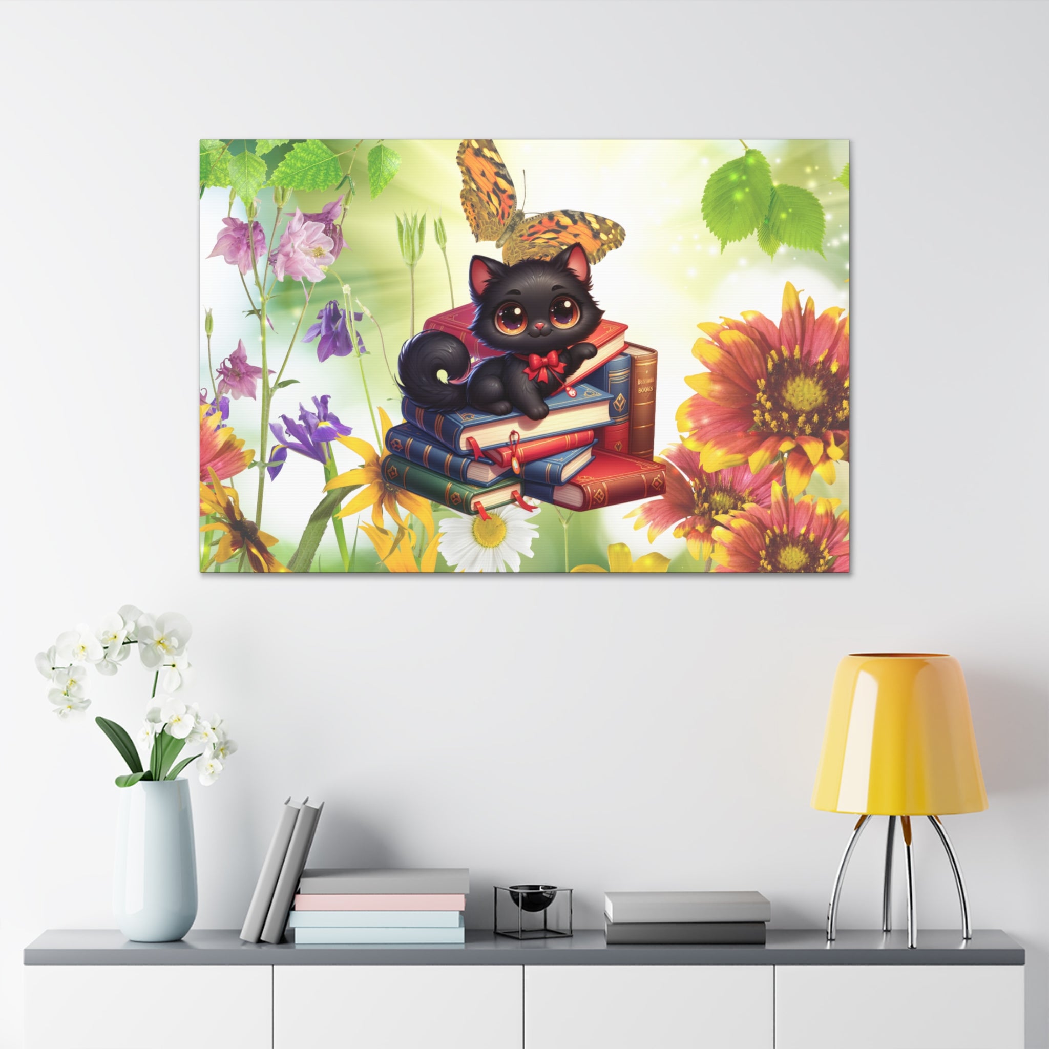 Anime Cat Canvas Gallery Wraps