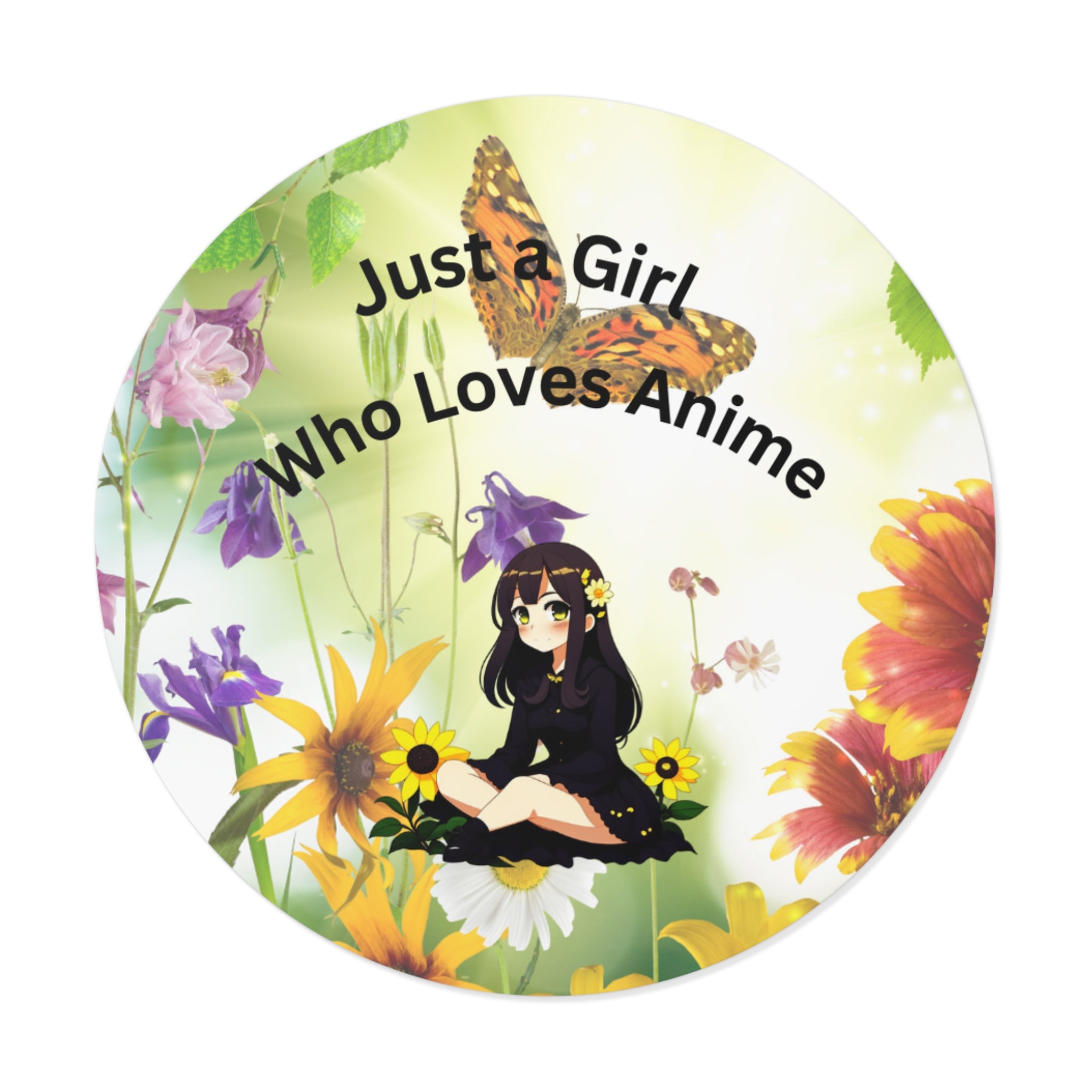 Anime Round Vinyl Stickers