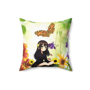 Anime Spun Polyester Square Pillow