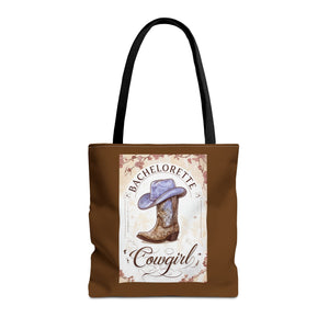 Cowgirl Bachelorette Tote Bag - Rustic Chic Western Accessory