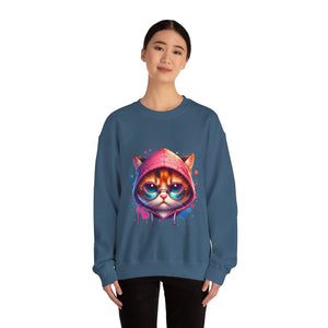 Dripping Cat Unisex Heavy Blend™ Crewneck Sweatshirt