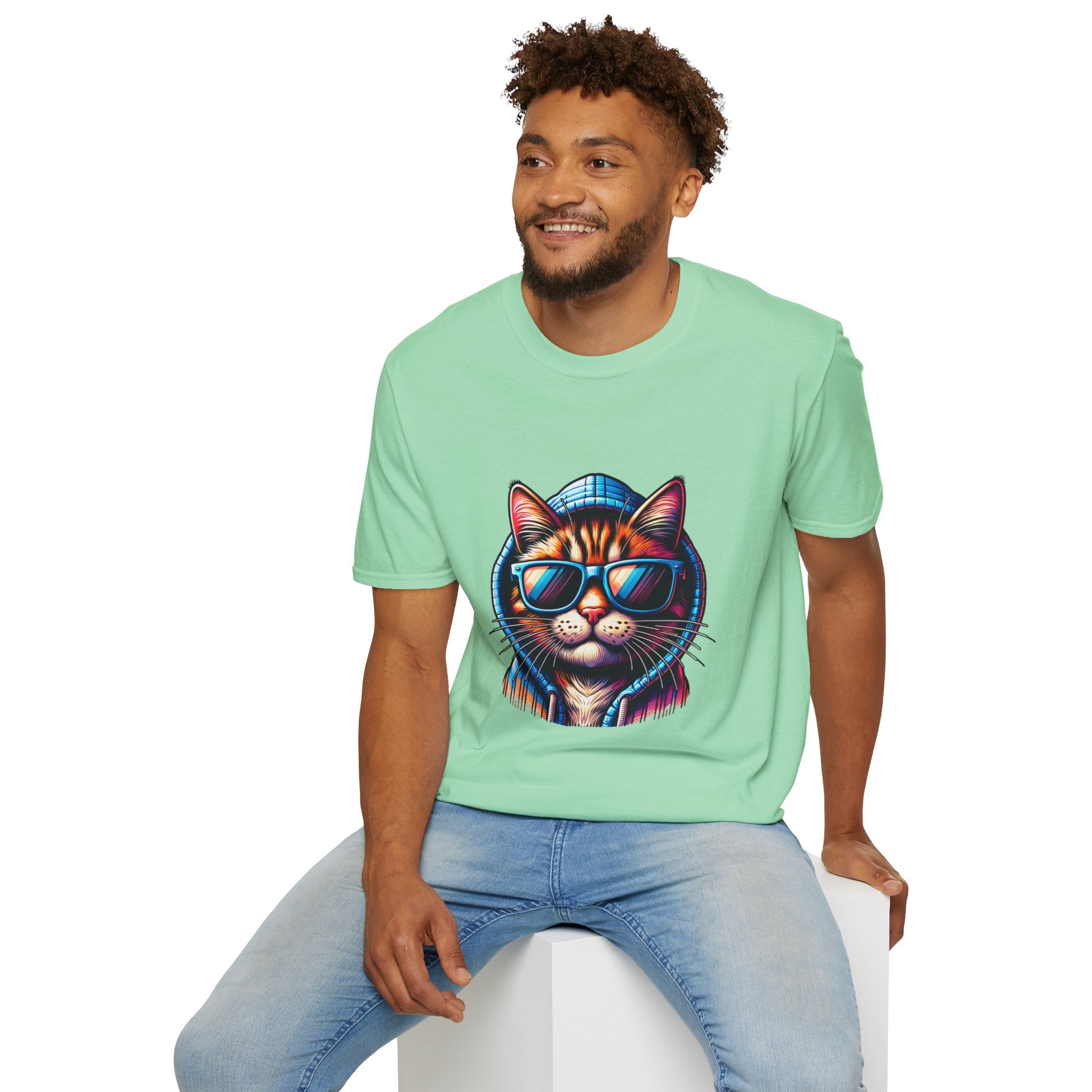 Cool Cat Unisex Softstyle T-Shirt