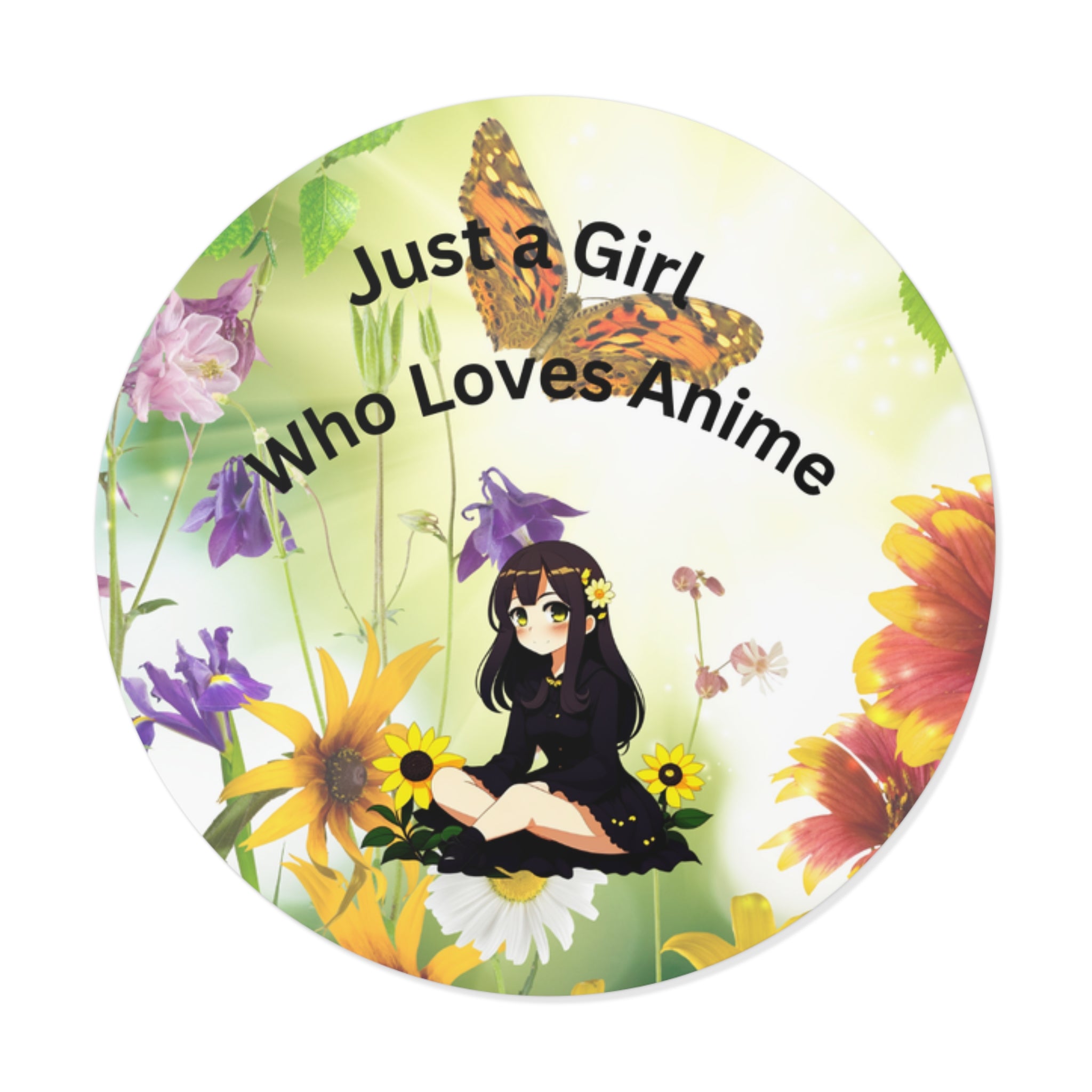 Anime Round Vinyl Stickers