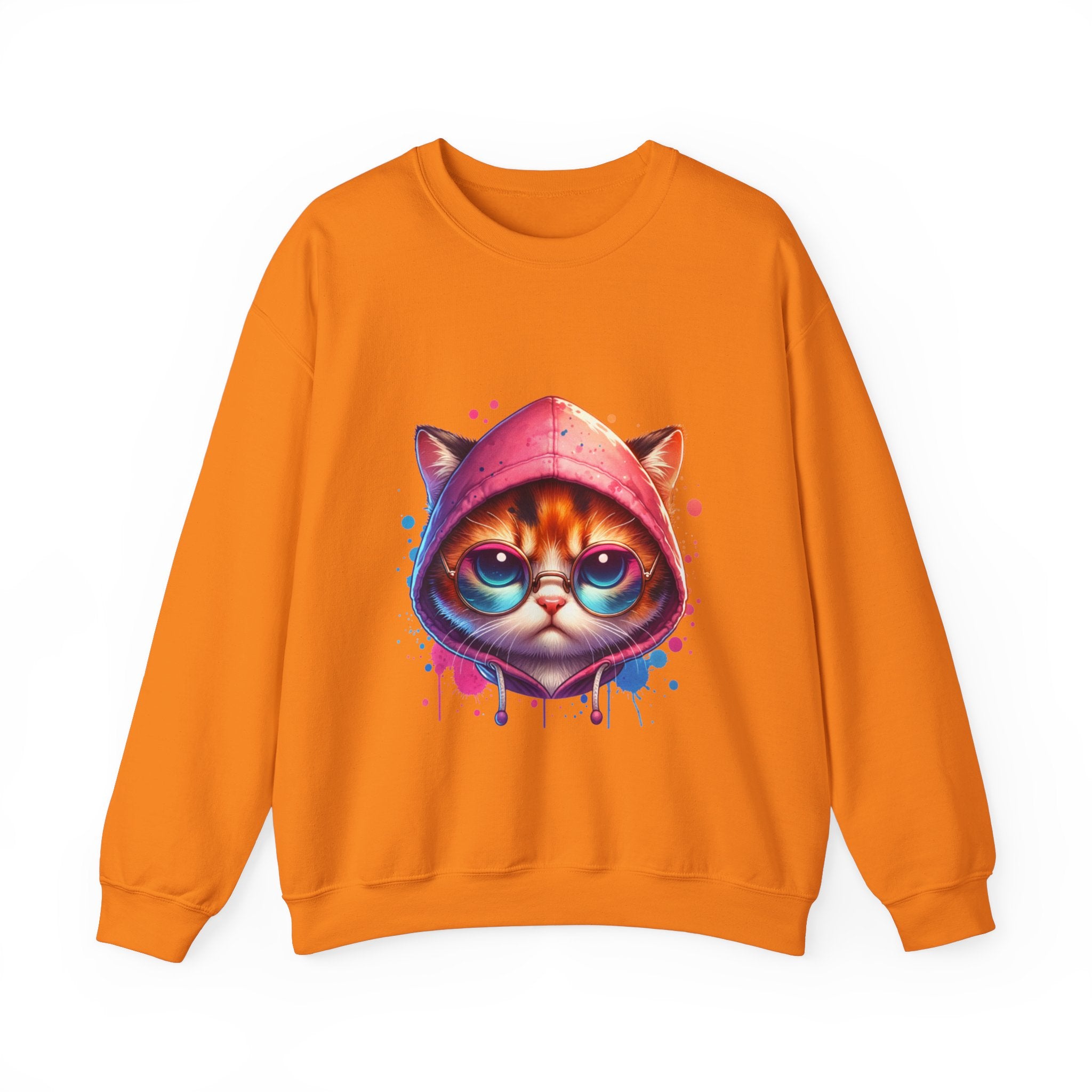 Dripping Cat Unisex Heavy Blend™ Crewneck Sweatshirt
