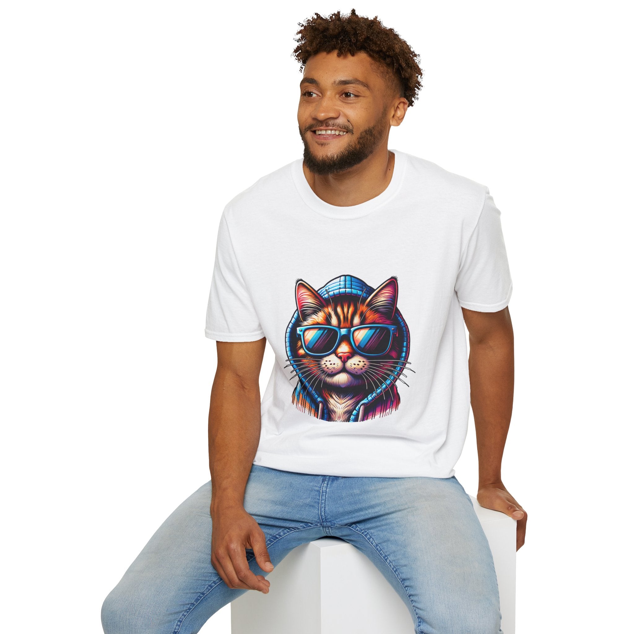 Cool Cat Unisex Softstyle T-Shirt