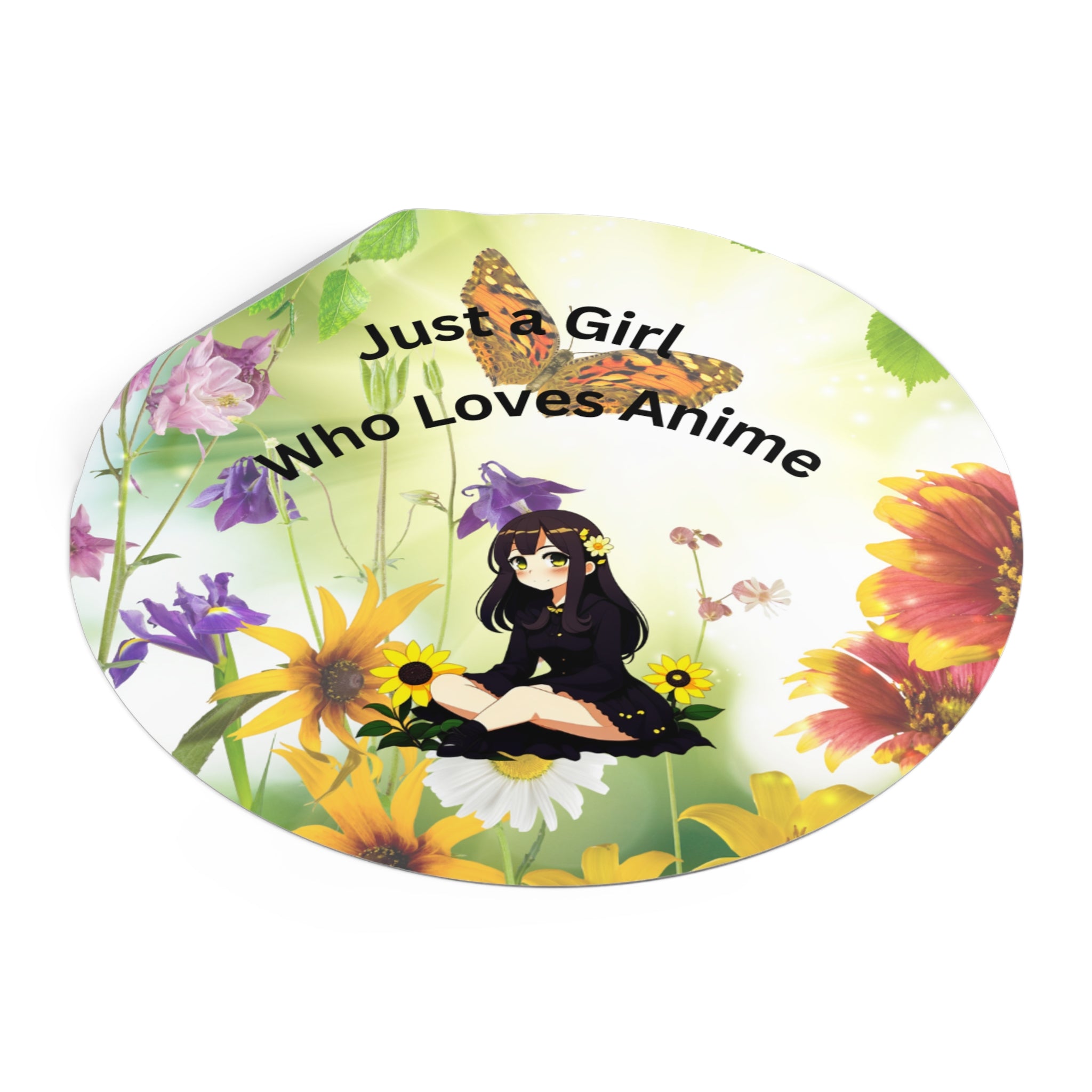 Anime Round Vinyl Stickers