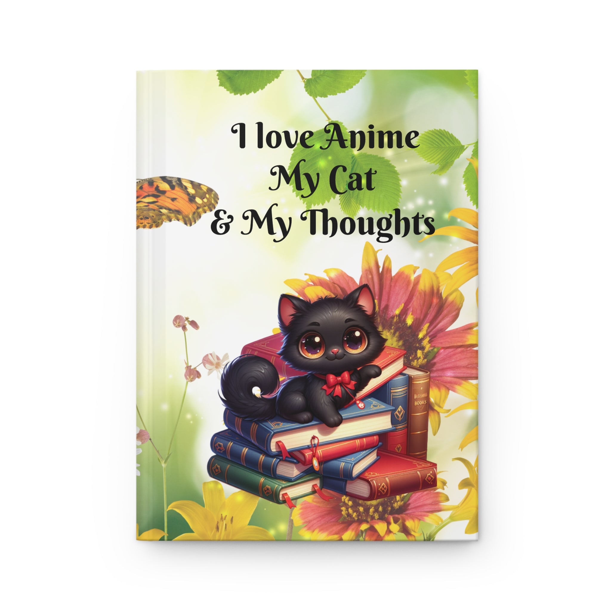 Anime Cat Lover Hardcover Journal Matte