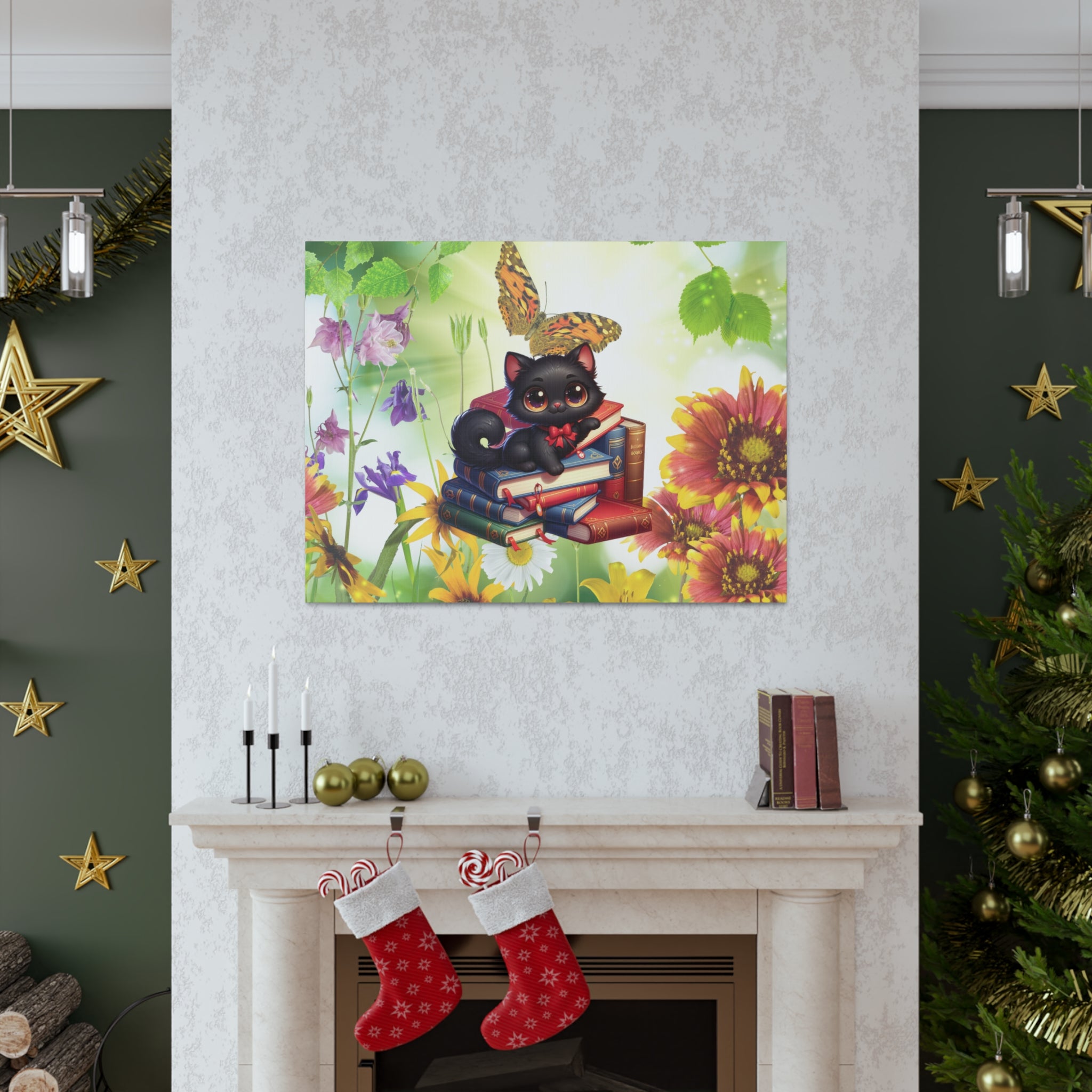 Anime Cat Canvas Gallery Wraps