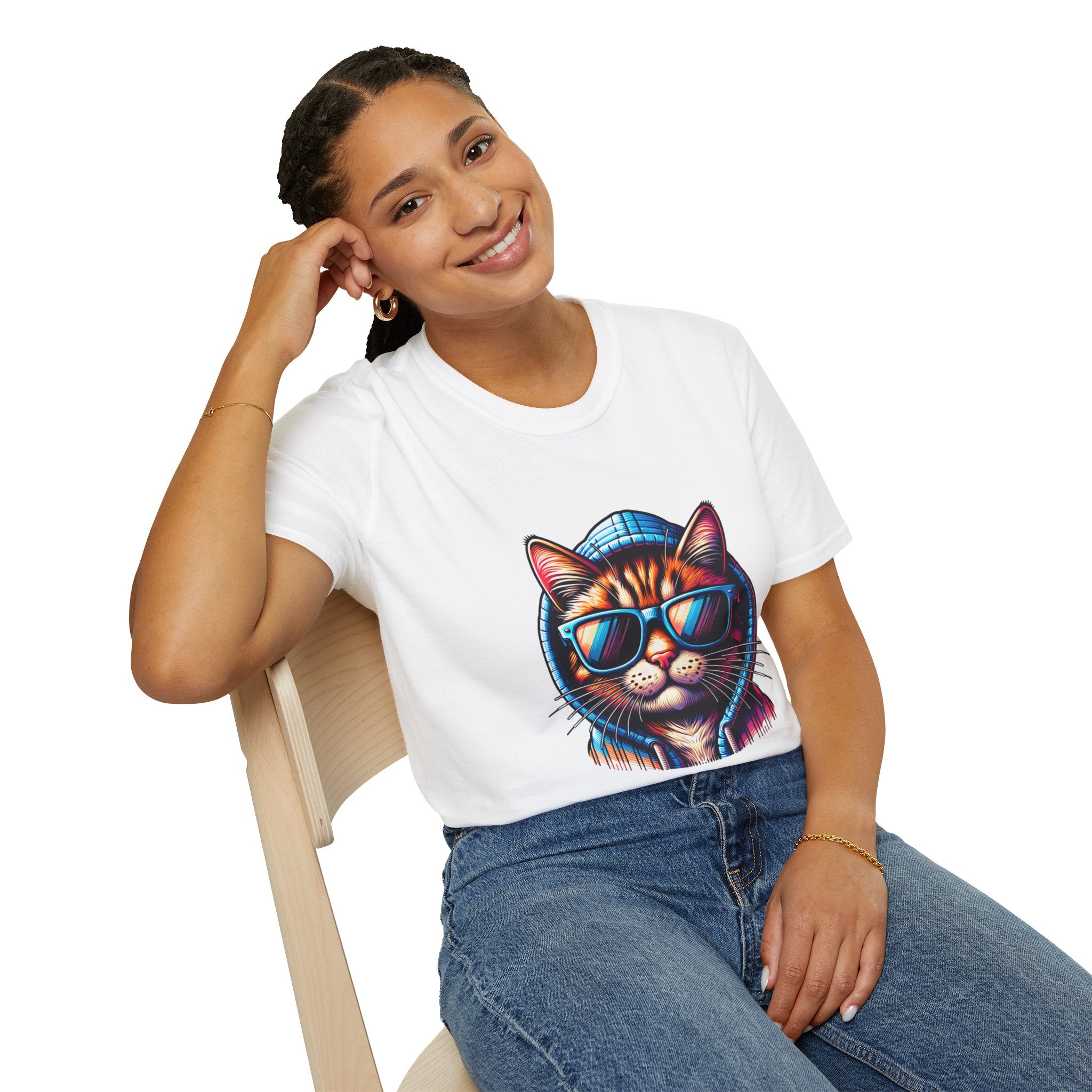 Cool Cat Unisex Softstyle T-Shirt