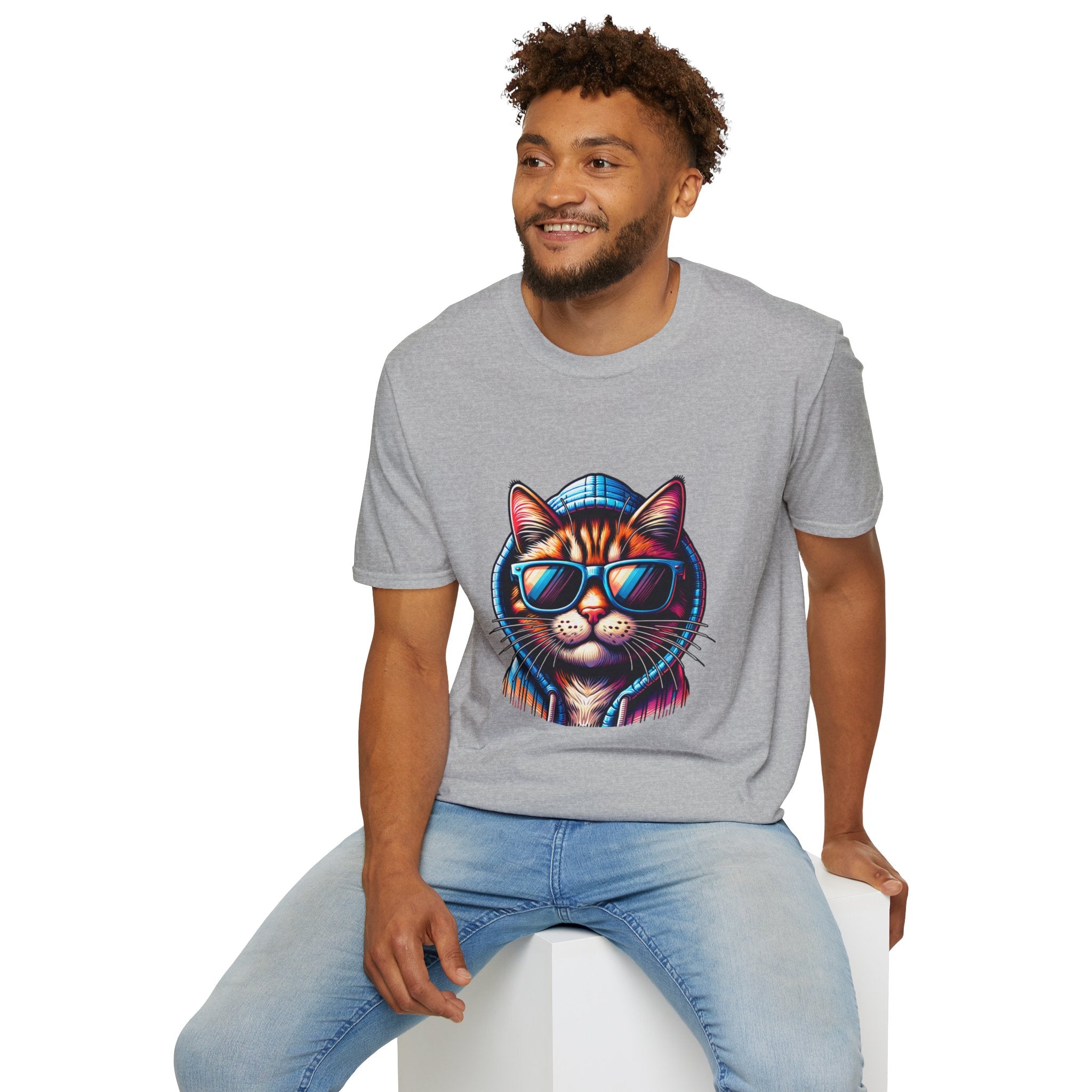 Cool Cat Unisex Softstyle T-Shirt