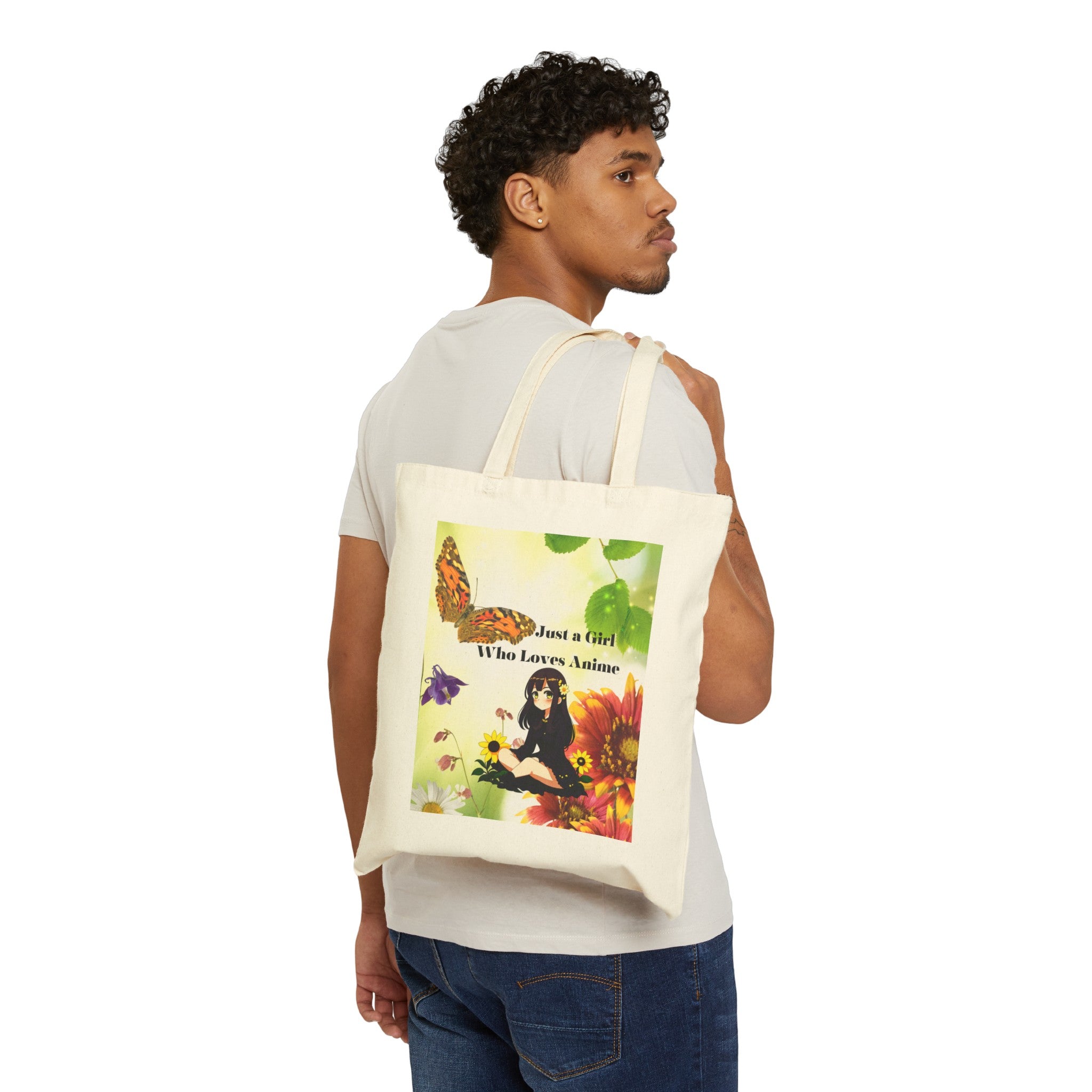 Anime Cotton Canvas Tote Bag