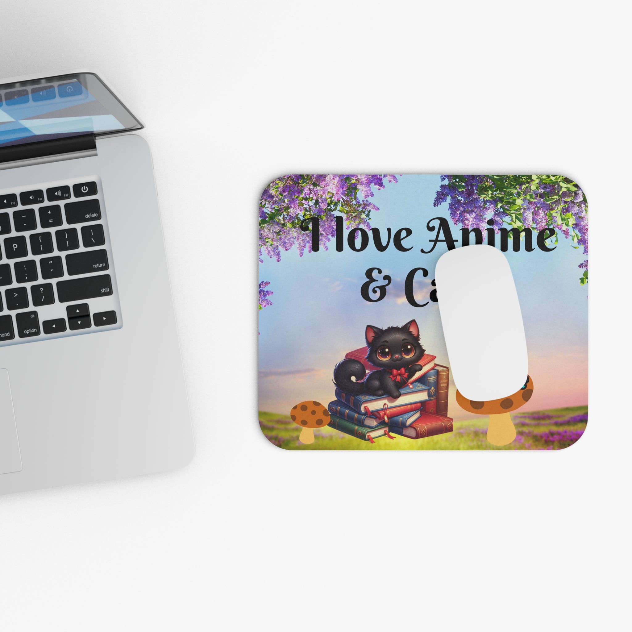 Anime Cat Lover Mouse Pad (Rectangle)